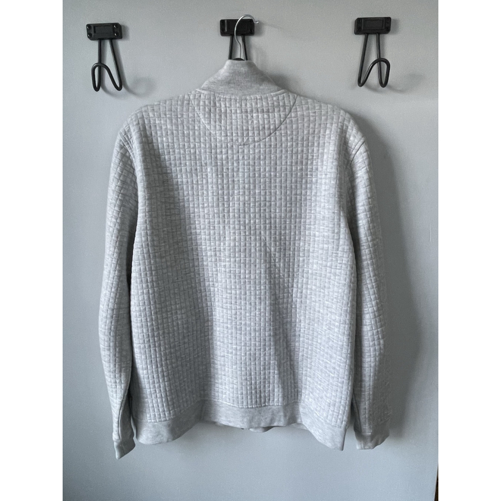 Ted Baker London, Men’s 5 (X-Large) , Full Zip Quilted Gray Sweatshirt - Picture 5 of 12